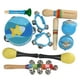 thumbnail image 1 of para Instrumentos Musicales para Niños Pandereta + Maracas + Castañuelas para + Campanas de cinturo, 1 of 9