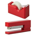 thumbnail image 2 of JAM Paper Desk Stationery Set, Red, 2/Pack - 1 Stapler & 1 Tape Dispenser, 2 of 7