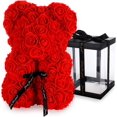 thumbnail image 1 of Oso de rosa, oso de peluche, oso de flor artificial, el mejor regalo para el día de San Valentín $ Oso de flor de rosa Oso de flor de burbuja $ Juguete de oso de abrazo de flor inmortal de simulación, 1 of 4