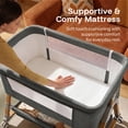 thumbnail image 4 of HARPPA 3 in 1 Baby Bassinet Bedside Sleeper, Height Adjustable, Easy Folding, Gray, 4 of 9