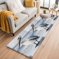 thumbnail image 2 of Painted Pelican Large Area Rugs for Bedroom Living Room, Soft Non Slip Carpet Bedside Rug, Ocean Birds Modernism Retro Rectangular Floor Cover Kitchen Accent Rug 2'x6' for Dining Room/Office, 2 of 9