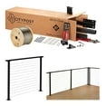 Cable Railing Wire Deck Steel Rope Railings Handrail Kit White