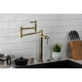 thumbnail image 3 of Kingston Brass KS8703DL Concord Deck Mount Pot Filler Faucet, Antique Brass, 3 of 8