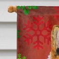 thumbnail image 3 of Carolines Treasures SS4677CHF 28 x 40 Po. Collie Flocons de Neige Rouges et Verts Lisses Drapeau de Noël en Toile Taille Maison, 3 of 4