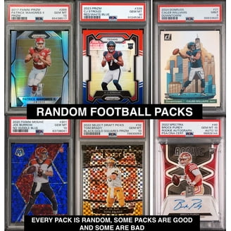 NFL Football Trading Sports Collectible Hot Pack - 10 Cards, 5 Rookies, 1 Graded  Card Guaranteed - Walmart.com