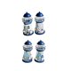 thumbnail image 3 of BRIGHTFUFU 4 piezas de estilo mediterráneo, artesanía de hierro, faro de aves marinas, pequeño adorno de escritorio de lámpara electrónica para la decoración de la mesa del hogar (estilo mixto), 3 of 8