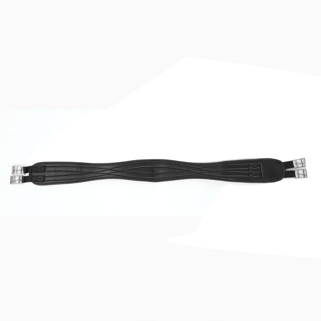 Chafeless Girth, PU Leather Stainless Steel Buckle Anti Slip Contoured Training Competition Girth for Training Competition, Easy to Clean Horse Girth