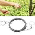 thumbnail image 2 of AQGT Outdoor Wire Saw Super Long Sharp Anti-rust Corrosion-resistant Portable Cutting Weed Survival Tool High Strength Stainless Steel Emergency Chainsaw Camping Gear, 2 of 8