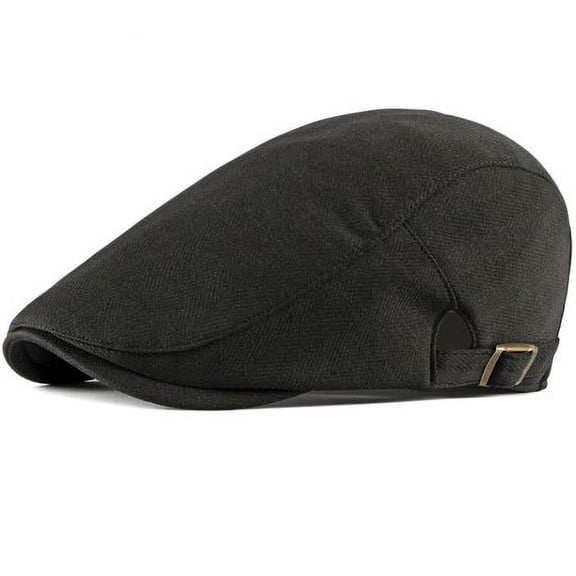 SikaFu Beret Spring Autumn Cap for Men Women Beret Cap Solid Plain Artist Painter Hat Adjustable Newsboy Ivy Flat Cap Beret Hat