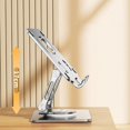 thumbnail image 2 of Tablet Stand Desktop Rotating Foldable Aluminum Alloy Heat Dissipation Base Multifunctional Phone Holder, 2 of 4