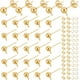 thumbnail image 1 of 30 pendientes de bola dorados con aro - Poste y tuerca de acero inoxidable - Piezas metálicas para crear bisutería colgante, 1 of 9