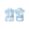 thumbnail image 2 of Genuiskids Women Juniors Winter Quilted Crop Vest Lightweight Sleeveless Warm Outerwear Puffer Vest Padded Gilet Waistcoat Blue Cloud Sleeveless Down Jacket for Teen Girls, 2 of 10