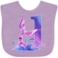 thumbnail image 3 of Inktastic 1st Birthday Mermaid Tail Boys or Girls Baby Bib, 3 of 4