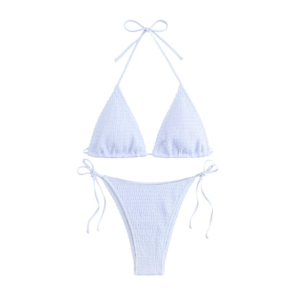 Wxqbjtam Two Piece Swimsuit Tankini Breathable Fashionable Female Bikini Set for Vacation S