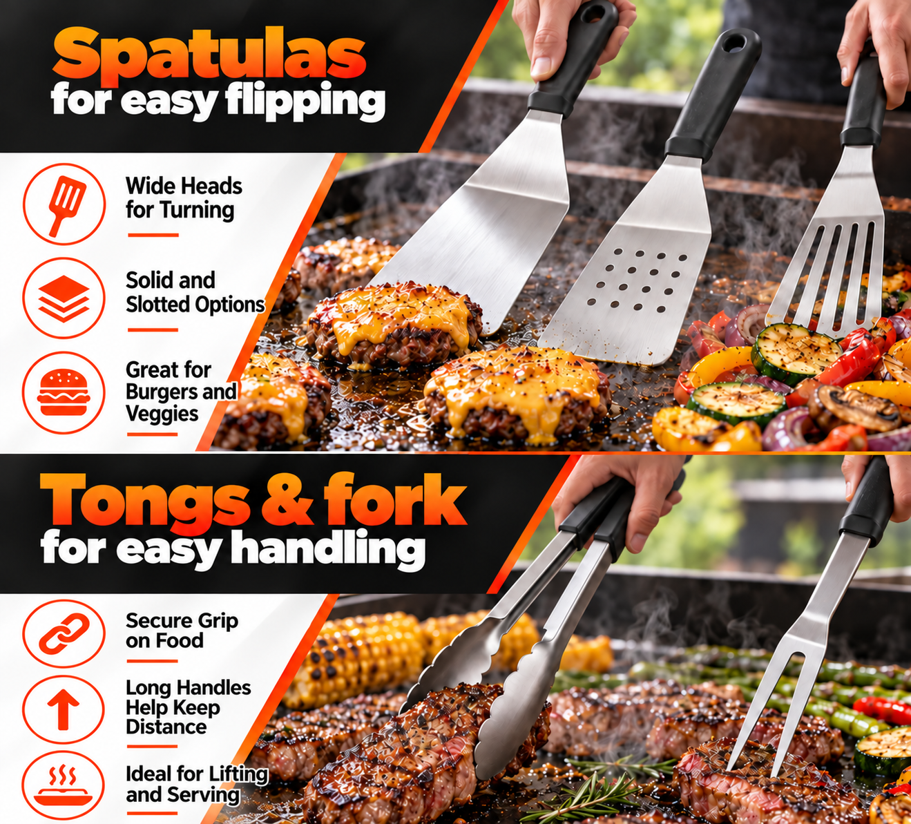 KOYMISKU 40-Piece Flat Top Griddle Accessories Kit with Carry Bag photo 2