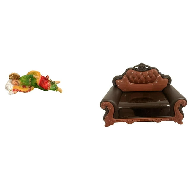 Escultura decorativa de resina de José, figura de José durmiente para escritorio, estantería, oficina, coche, sofá en miniatura, silla, modelo para br