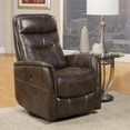 thumbnail image 2 of Pemberly Row Polyester/PU Power Swivel Glider Recliner in Truffle Brown, 2 of 6