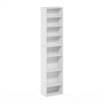 thumbnail image 2 of Furinno Indo 8-Tier Adjustable Shelves Multimedia Media Storage Tower Rack, White, 2 of 6