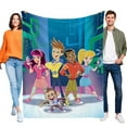 thumbnail image 2 of The Fresh Beat Flannel Blanket Bed Sofa Couch Throw Cozy Lightweight Birthday Gift, 2 of 8