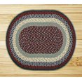 thumbnail image 2 of Earth Rugs 02-015 Blue-Burgundy Oval Rug, 2 of 3