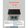 thumbnail image 7 of Fixed Metal Awning 56 x 24 in, Window Awning Door Canopy, Stable Triangle Steel Frame Awnings for Doors Exterior Rain, and Snow Sunlight Protection for Door Entrance, Windows, Porches, Balconies, 7 of 7