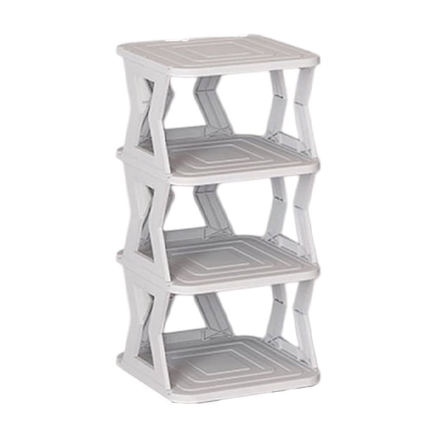 Étagère à Chaussures pour Garde-Robe Étagère à Chaussures 4 Niveaux Entrée Domestique Robuste Étroite Petite Crevasse Armoire à Chaussures d'Entrée Étagères de Rangement pour Chaussures Multifonctionnelles pour Chambre Garde-Robe Hall d'Entrée Chambre