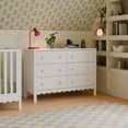 thumbnail image 3 of daVinci Sammy Scallop 6-Drawer Dresser in White, 3 of 5