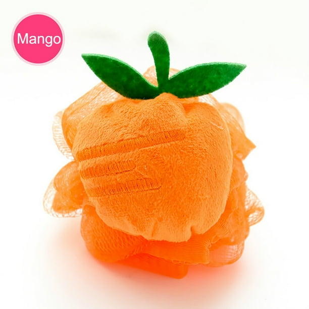 Bola de baño, Esponja de baño Ducha Lufa Forma de fruta Baño Baño Flor de baño Burbujas Baño Limpiador Exfoliante Bola de baño