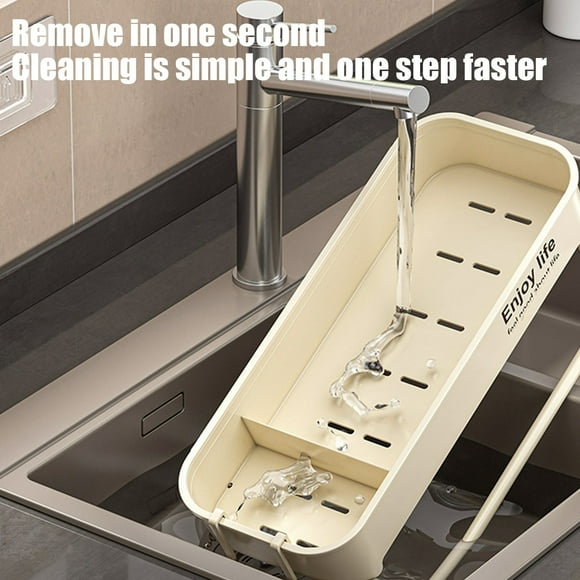 Kitchen Sink Faucets Kitchen Faucet Rack Dishwashing Sink Sink Rack Wall Mounted Drainage Basket Steel Sponge Storage Rack Kitchen Faucets for Sink,Kitchen Sink Faucet,Kitchen Storage Rack