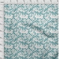 thumbnail image 3 of oneOone Cotton Jersey Teal Blue Fabric Texture Watercolor Sewing Material Print Fabric By The Yard 58 Inch Wide, 3 of 4