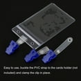 thumbnail image 5 of Uxcell Plastic Badge Clips with Clear Straps for ID Cards Holders Blue 25Pack, 5 of 5