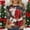 A584 Multicolor, variant on Christmas Blouses for Women Santa Print 3/4 Sleeve Crew Neck T Shirt Xmas Tree Graphic Tees Holiday Party Tops Tunic Fashion Tops Ropa Navideña Para Mujer
