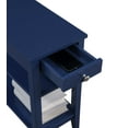 thumbnail image 6 of Convenience Concepts American Heritage 1 Drawer Chairside End Table with Shelves, Cobalt Blue, 6 of 9