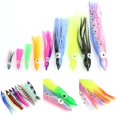 thumbnail image 5 of 10 Uds. Señuelo de pulpo, suministros de pesca artificiales multicolores, cebo de natación luminoso para exteriores, 5 of 5