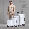 thumbnail image 3 of InUSA TREND 4-Piece Luggage Sets with Spinner Wheels, Handle, Trolley, (20"/24"/28"/32"), White, 3 of 6