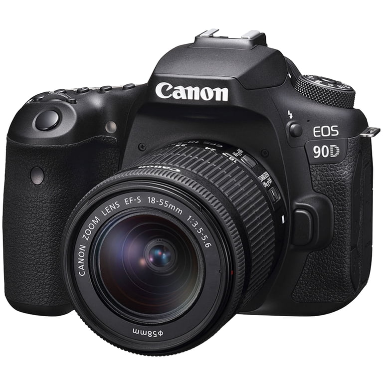 Canon EOS 90D DSLR Camera with 18-55mm + 75-300mm Lens + 128GB
