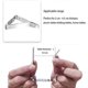 thumbnail image 3 of Special clamp 12 stainless steel tablecloth clamp triangle wave tablecloth clamp 4.5 long mouth table clamp, 3 of 5