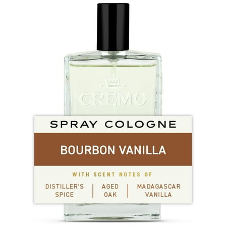 Cremo Cologne for Men, Bourbon Vanilla, 3.4 Oz