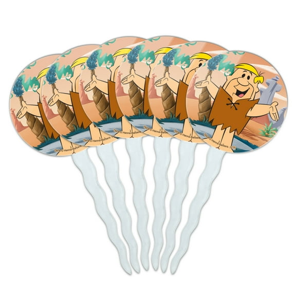 The Flintstones Barney Character Cupcake Picks Toppers Decoration Set of 6
