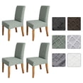 thumbnail image 1 of condón Meterk /condón Decdeal - Funda para silla de comedor con celosía de diamante sólido, extraíble, lavable, co, 1 of 7