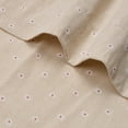 thumbnail image 6 of Aofoto Linen Blend Daisy Curtains for Living Room, Classic Printed Flower Rod Pocket Curtains for Bedroom, 2 Panels, 42"x96", 6 of 6