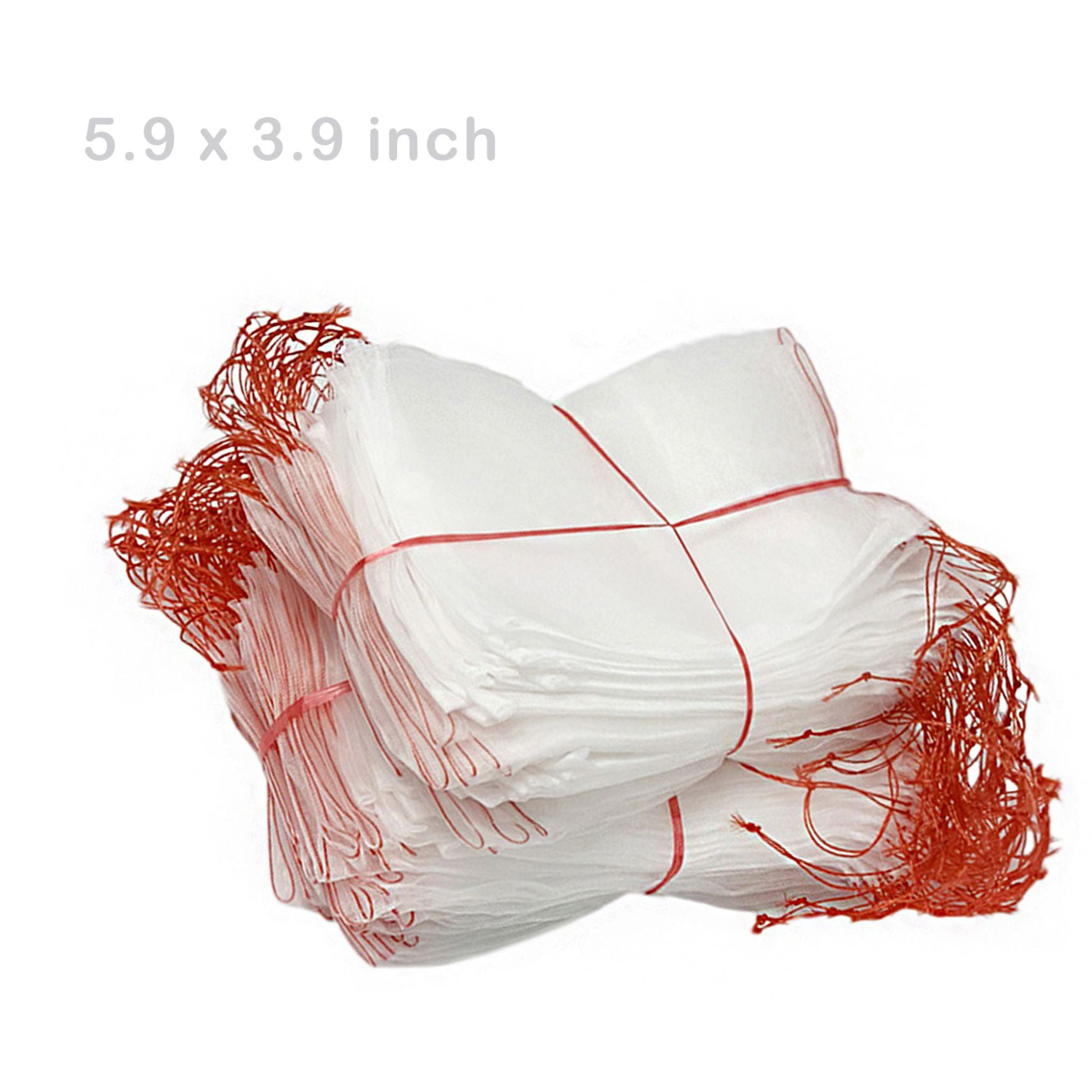 100 Pcs Garden Plant Nets Fruit Protect Drawstring Net Bags Mesh Against Insect 