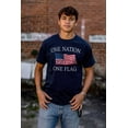 thumbnail image 5 of One Nation Distressed Flag USA Pride Men's Graphic T Shirt Tees Brisco Brands M, 5 of 6