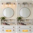 thumbnail image 6 of Deyidn 4-Light Nickel Dimmable Vanity Light with Clear Glass Shades, 6 of 10