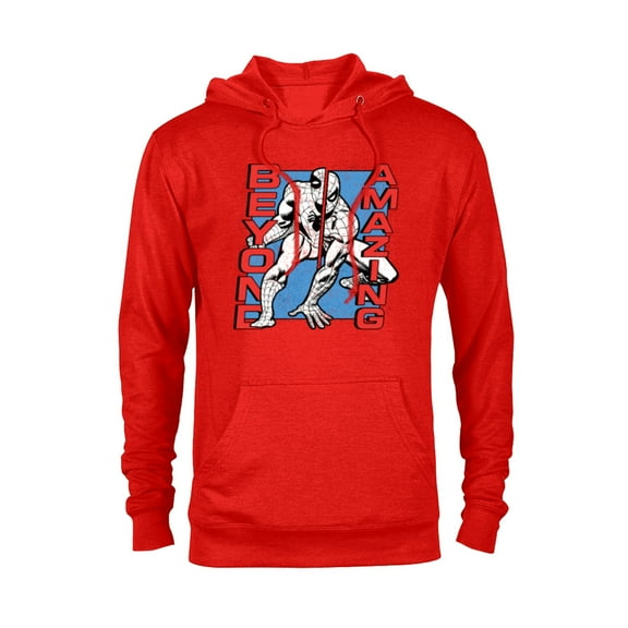 Marvel Spider-Man: Beyond Amazing Split Pose - Pullover Hoodie for Adults - Customized-Red