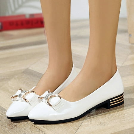 

TANGNADE Women s Flat Sole Single Shoes Fashion Leather Shoes Women s Single Shoes For Women