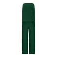 thumbnail image 5 of SDNall 2 Piece Sets for Women Summer V-Neck Solid Sleeveless Top + Loose Pocket Pants Suit (Green, Sizes S-XXXXL), 5 of 9