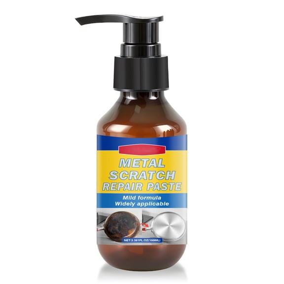 Metal Scratch Repair Paste - 100ml Rust and Stain Remover for Kitchenware Grills Faucets and Car Rims Fast-Acting Polish with Mild formula100ml