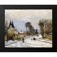 thumbnail image 2 of Pissarro, Camille 18x15 Black Modern Framed Museum Art Print Titled - Road to Versailles at Louveciennes. The Snow Effect, 2 of 5