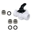 thumbnail image 1 of koolsoo 3 Way Diverter Valve Replacement Slip Valve for Garden Pond Pool Accessories White, 1 of 9